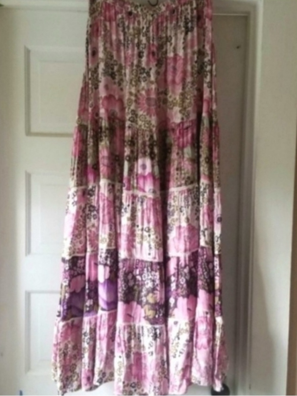 Spell & The Gypsy Collective Desert Daisy Tiered Maxi Skirt M - Boho Floral - Picture 4 of 7